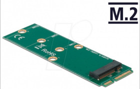 64109 Adapter mSATA to M.2 Key B slot