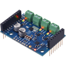 Motoron M3S550 Triple Motor Controller Shield - 3-kanałowy sterownik silników DC dla Arduino (przylutowane złącza)