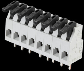 AST0250804 8-pin spring loaded terminal, 5-mm pin spacing