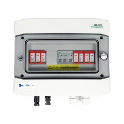 Rozdzielnica przył. DCAC herm. EMITER z ogranicznikiem przepięć DC Dehn 1000V typu 2, 1 x łańcuch PV, 1 x MPPT, EM-40_DCAC