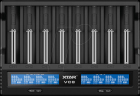 VC8 8-slot universal USB charger with LCD display