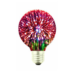 Żarówka LED E27 4W dekoracyjna czerwona G80