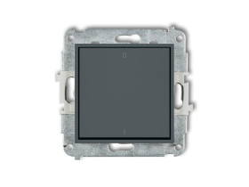 MINI Wyłącznik 2-biegunowy grafitowy mat 28MWP-9 KARLIK