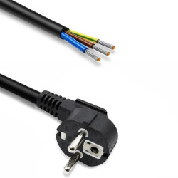 Qoltec Przewód zasilający SCHUKO CEE 7/7 miedź Cu odizolowany lutowany 3x1.50 mm² 3m