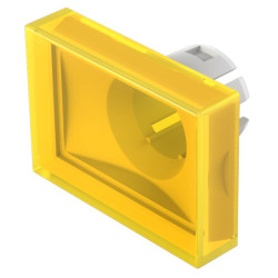 Soczewki do wskaźników, 51-901, Żółty, Prostokąt, długość: 21.5