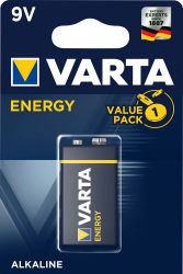 Bateria alkaliczna VARTA 9V ENERGY 1szt./bl.