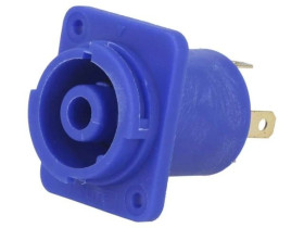 Złącze okrągłe konektory 4,8mm lutowanie CLIFFCON 20A 120VAC FCR2068