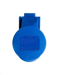 Gniazdo przenośne 16A 3P 230V niebieskie IP44 TURBO SHARK 213-6TT