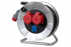 Przedłużacz siłowy na bębnie metalowym BORDO-320 16/5, 32/5, 230V, wt.16/5 OPD 5x2,5 /30m/