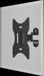 51893 TV wall bracket, tilt and swivel, 23" - 42", black