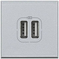 Legrand Gniazdo USB Axolute aluminiowy HC4287C2