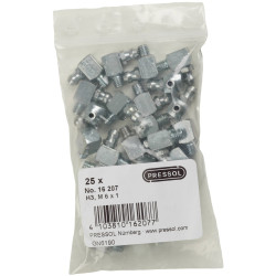 Pressol 16 207 Lubricating Nipple H3-90&#xB0; M6x1 VZ VK 25 pcs