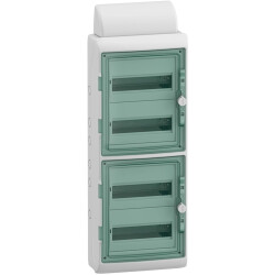 Distributor, Mureva, Mini Mureva, 4x12 rows, (H x W x D) 939 x 340 x 164 mm, IP65/IK09, polymer, light gray, 13988
