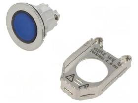 ZB4FW363 Przełącznik przyciskany 30mm Poz.stab 1 niebieski IP66 Poz 2