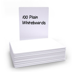 Show-me WBP100 Basics Pack 100 plain drywipe boards