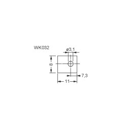 Fischer Elektronik WK032 Folia termoprzewodząca WK032, +150 °C, 0.9 W/mK, (D x S) 42 mm x 29 mm