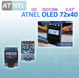 Wyświetlacz OLED mini 72x40 I2C