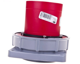 Wtyczka tablicowa 125A 5P 400V czerwona IP67 POWER TWIST 645-6