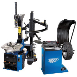 Draper 02152 Tyre Changer with Assist Arm and Wheel Balancer Kit