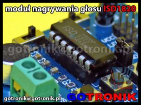 Moduł odtwarzacza dźwięków ISD1820