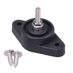 Black Negative M6 Stud Large Base Power Distribution Post 150A