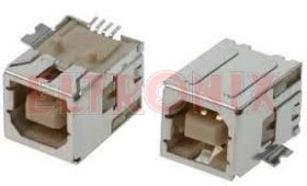 GNIAZDO USB2.0 1XB KĄTOWE SMD IZOLATOR BIAŁY