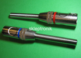 Wtyk mikrof. 3PIN kab. męski XLR z odgiętką