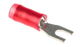 Konektor zaciskowy płaski PIDG Series Izolowane, M2.5, Czerwony 16AWG 1.4mm² 22AWG 0.3mm² TE Connectivity