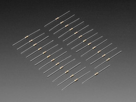 Adafruit Through-Hole Resistors - 100 ohm 5% 1/4W - Pack of 25