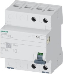 Residual current circuit breaker, 2 pole, 16 A, 30 mA, type B, 230 V, 5SV3321-4