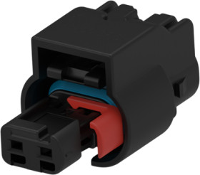 Socket, unequipped, 2 pole, straight, 1 row, black, 1-1924067-1