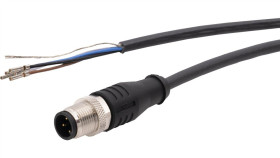 Vk10a550 Kabel Połączeniowy, 1 M, Wtyczka M12 4-Stykowa Prosta, Wolny Koniec...