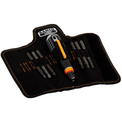 Bahco BE-8571 ERGO&#x2122; Screwdriver Interchangeable Blade Set, 7 Piece