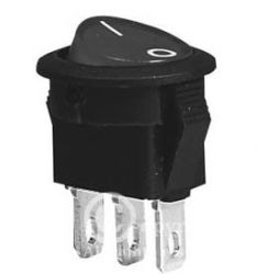 PRZEŁĄCZNIK KLAWISZOWY SMRS102-2 1A/250V ON-ON OKRĄGŁY d15 PRZEL021