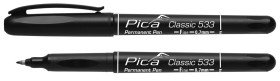 Marker permanentny pisak do wielu powierzchni czarny 0,7mm PICA Classic 533/46