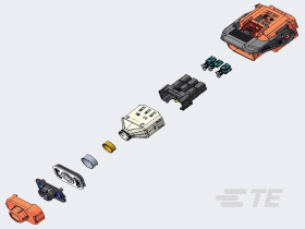 TE Connectivity YHVA630-5PHM-6MM-A Obudowa złącza pin męskiego na kabel, 1 szt.
