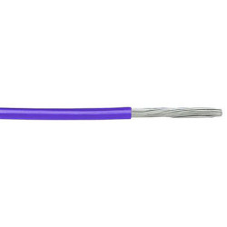Przewód montażowy 0,2 mm² Fioletowy Alpha Wire PTFE 24 AWG 600 V dł. 30m 19/0,13 mm +200°C Właściwości CA 65,
