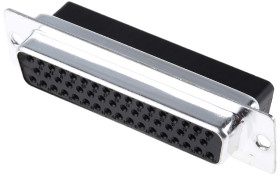 Złącze D-Sub 50-pinowe Żeński Kątowe Montaż na kablu Złoto na niklu