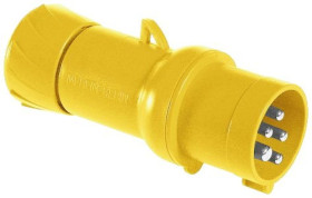 Przemysłowa wtyczka przenośna, prosta, 32A, 3p+N+E, 100...130 V AC, IP 45 PKX32M415