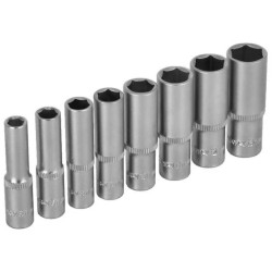 Zestaw nasadek głębokich 1/4” 8 elem. 6,7,8,9,10,11,12,13mm STALCO S-54061