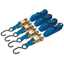 Draper 60960 350kg Ratcheting Tie Down Strap Set (4 Piece)