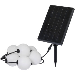 Sygonix SY-6662320 Solar fairy light 2.4 W White Black Garden Decorative
