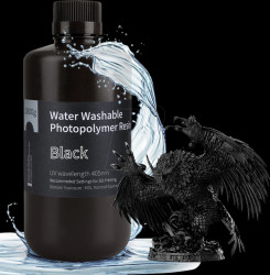 50.103.0006 3D printing, synthetic resin, water-washable, black, 1 kg