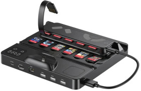 Unitek stacja ładująca Switch z przełącznikiem i czytnikiem kart do gier