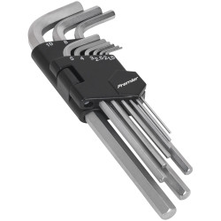 Sealey AK7136 Hex Key Set 9pc Long Metric