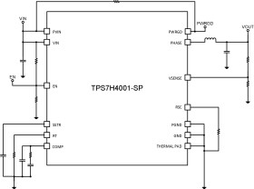 Radiation-hardened, QMLV and QMLP, 3-V to 7-V input 18-A synchronous step-down converter