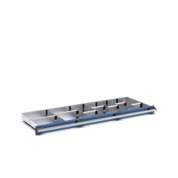 Zestaw przegródek Ściana działowa Srebrny Blacha stalowa for use with Szuflady, Dimensions1300 X 525 X 75mm Bott