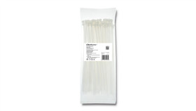 Qoltec Opaski Zaciskowe Trytki Kablowe 4.8*250Mm 100 Szt. Nylon66 Uv Białe