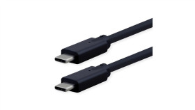 Kabel Roline Usb3.2 Gen2x2, C-C, M/M, 20Gbit/S, 240W, Zwart, 1,5 M