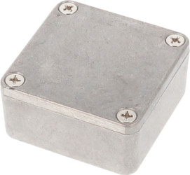 Aluminum die cast enclosure, (L x W x H) 50 x 50 x 25 mm, natural, IP54, 1590LLB